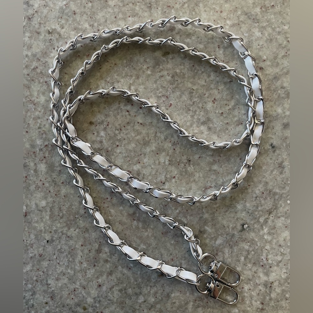 Unbranded Silver and White Chain Strap